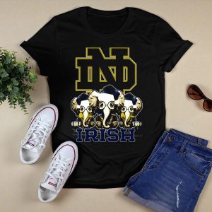 Nd Elephants Irish Xmas Notre Dame Fighting Irish T-Shirt
