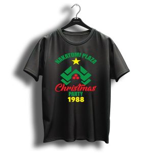Nakatomi Plaza Christmas Party 1988 Green Star T-Shirt