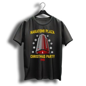 Nakatomi Plaza Christmas Party 1988 Snowflake Tower T-Shirt