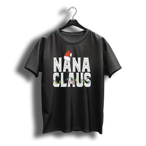 Nana Claus Santa Hat With Christmas Lights T-Shirt