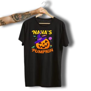 Nana'S Pumpkin Halloween Candy For Toddlers T-Shirt