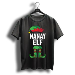 Nanay Elf Costume Christmas Holiday T-Shirt