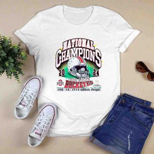 National Champions 2024 Ohio State Buckeyes Football Helmet T Shirt