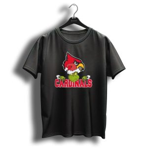 Ncaa Louisville Cardinals Grinch Christmas Football T-Shirt