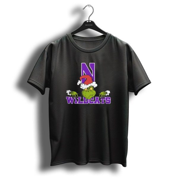 Ncaa Northwestern Wildcats Grinch Christmas Football T Shirt 1 t shirt 1