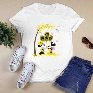 Ncaa Notre Dame Fighting Irish Minnie And Mickey Balloons T-Shirt