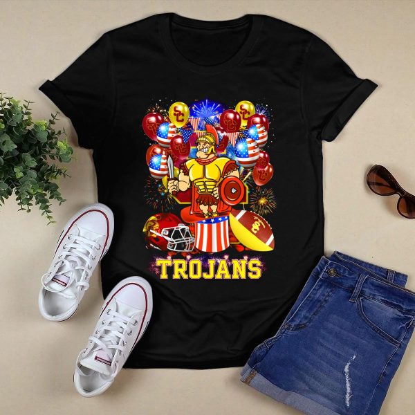 Ncaa2 Usc Trojans Football Fireworks Celebration T Shirt 1 1