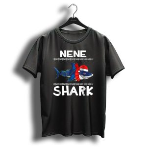 Nene Shark Wearing Santa Hat And Scarf Ugly Christmas Family T Shirt