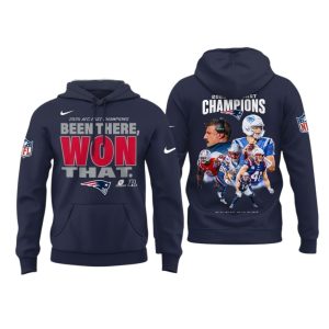 New England Patriots 2025 Champions Been There Won That All-Over Print Hoodie