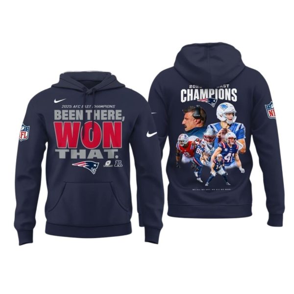 New England Patriots 2025 Champions Been There Won That AOP Hoodie 1