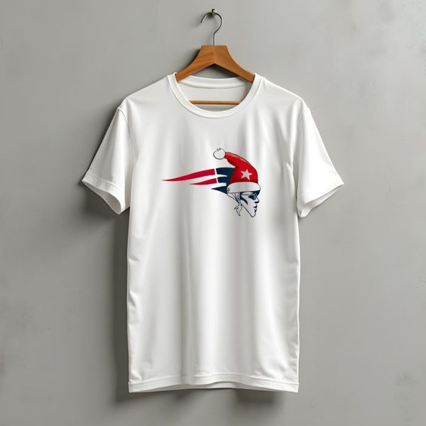 New England Patriots Christmas Santa Hat T Shirt t shirt 1