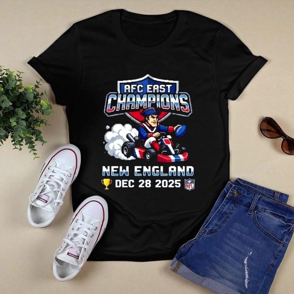 New England Patriots December 28 2025 Mario Kart Racing T Shirt Style 1 Black 1