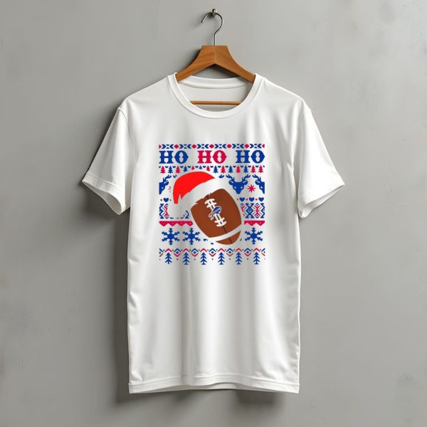 Nfl Buffalo Bills Ho Ho Ho Christmas 2024 Santa Claus Football T Shirt t shirt 1