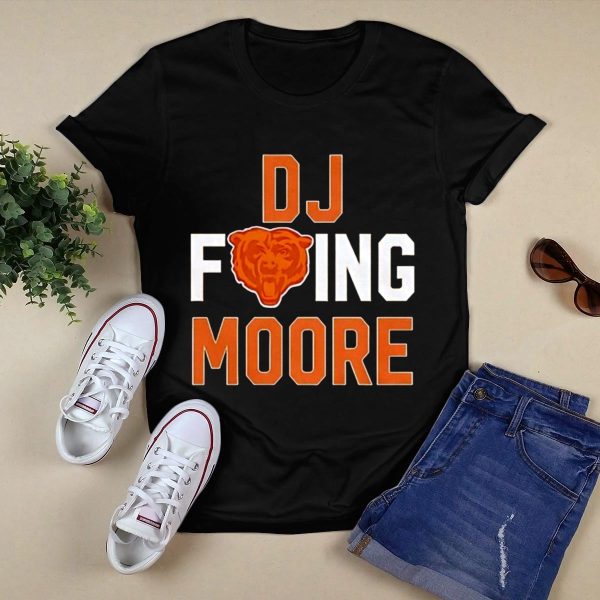 Nice Fcking DJ Moore Good Better Best Chicago Bears 2025 T Shirt Style 1 Black 1