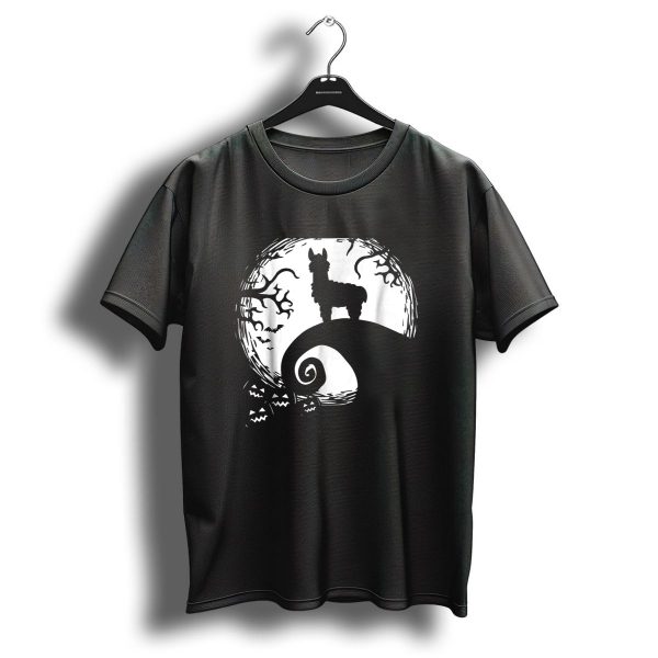 Nightmare Before Christmas Funny Llamas And Moon T Shirt 1 t shirt 1