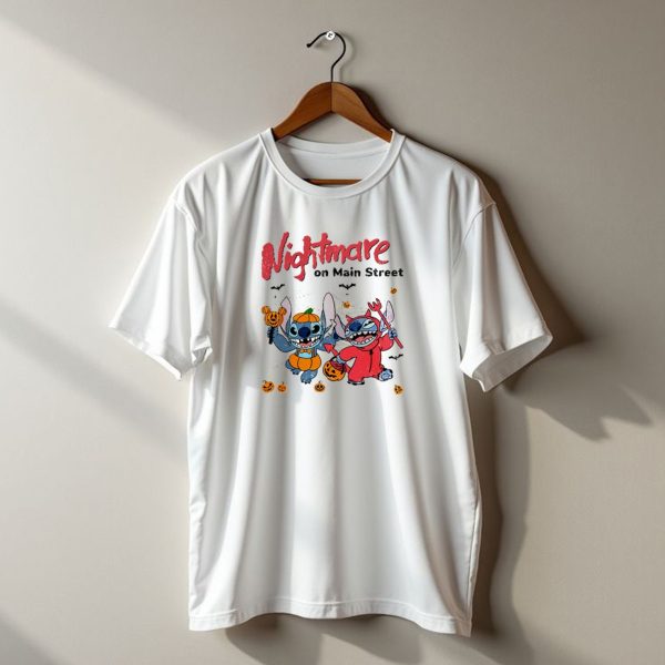 Nightmare On Main Street Halloween Disney Stitch T Shirt t shirt 1