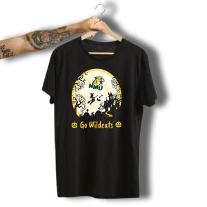 Nmu Wildcats Halloween Moon Go Wildcats T-Shirt