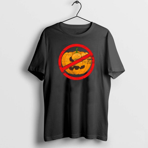 No Halloween Pumpkin Anti Carnival Nerves T Shirt t shirt 1 2