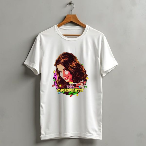 Nordacious Feliz Microwahvey Christmas Lights T Shirt 1 t shirt 1
