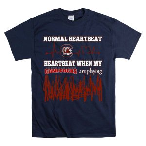 Normal Heartbeat Heartbeat When My South Carolina Gamecocks Are Playing T-Shirt
