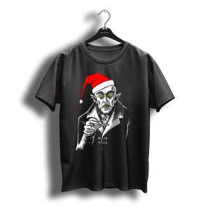 Nosferatu Vampire Santa Christmas Clause T-Shirt