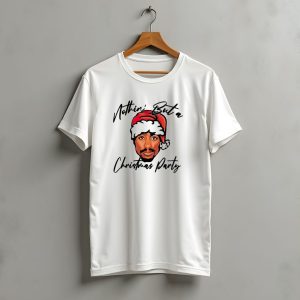 Nothin' But A Christmas Party Tupac Shakur Santa Hat T-Shirt