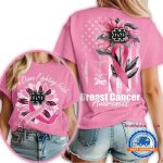 Notre Dame Fighting Irish 2025 Ncaa Breast Cancer Sunflowers All Over Print T Shirt