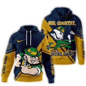 Personalized Notre Dame Fighting Irish 2025 Ncaa Duo Color All Over Print Hoodie