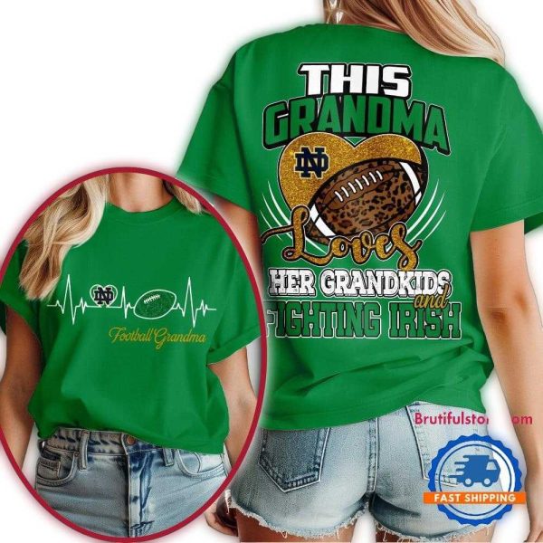 Notre Dame Fighting Irish 2025 NCAA Grandparents Day Unisex 3D Shirt 1