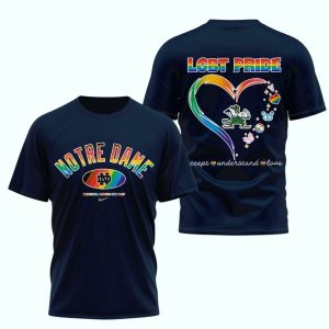 Notre Dame Fighting Irish 2025 Ncaa National Coming Out Day Pride All Over Print T Shirt