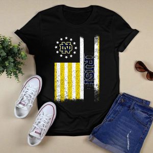 Notre Dame Fighting Irish American Flag Nd T-Shirt