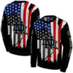 Notre Dame Fighting Irish American Pride All Over Print Sweatshirt
