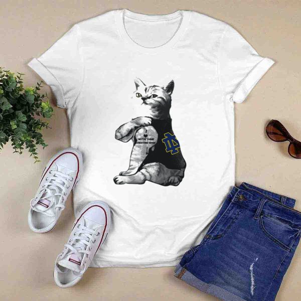 Notre Dame Fighting Irish Cat Nd T Shirt 0