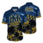 Notre Dame Fighting Irish Coconut Pattern Tropical Hawaiian Shirt