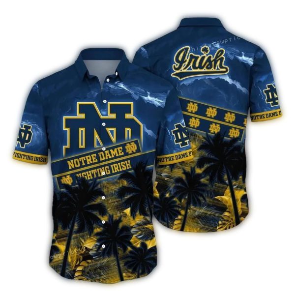 Notre-Dame-Fighting-Irish-Coconut-Pattern-Tropical-Hawaiian-Shirt-1 Notre Dame Fighting Irish Coconut Pattern Tropical Hawaiian Shirt 1
