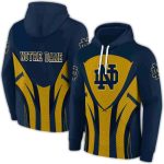 Notre Dame Fighting Irish Concentric Lines All Over Print Hoodie