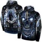 Notre Dame Fighting Irish Demonic Skull All Over Print Hoodie