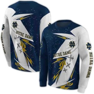 Notre Dame Fighting Irish Dynamic Slash All Over Print Sweatshirt
