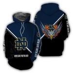Notre Dame Fighting Irish Fire Eagle All Over Print Hoodie