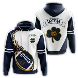 Notre Dame Fighting Irish Fireball For Fan All Over Print Hoodie