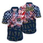 Notre Dame Fighting Irish Flag American Hawaiian Shirt