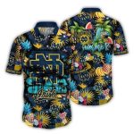 Notre Dame Fighting Irish Floral And Fruit Pattern Tropical Hawaiian Shirt