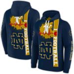Notre Dame Fighting Irish Football Heartbeat All Over Print Hoodie