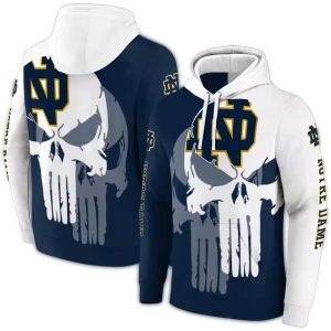 Notre Dame Fighting Irish Graphic Punisher All Over Print Hoodie
