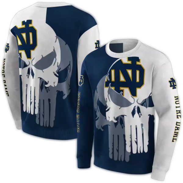 Notre Dame Fighting Irish Graphic Punisher AOP Sweatshirt 1