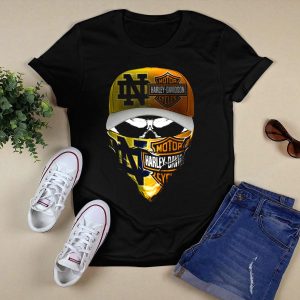 Notre Dame Fighting Irish Hd Skull Mask Combo T-Shirt