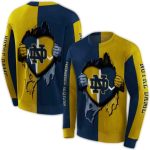Notre Dame Fighting Irish Heartbeat Graphic All Over Print Sweatshirt