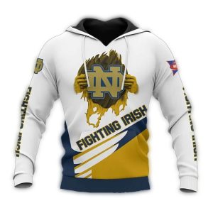 Notre Dame Fighting Irish In My Heart All Over Print Hoodie