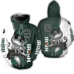 Notre Dame Fighting Irish Jack Skellington And Zero All Over Print Hoodie