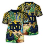 Notre Dame Fighting Irish Landscape Art All Over Print T Shirt